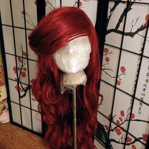 Arda "Luthien" Wig In Red, Styled For The Little Mermaid